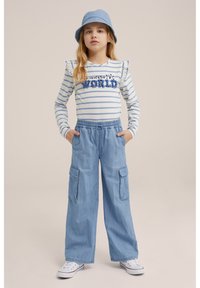 WE Fashion - BLUE RIDGE - Pantalon cargo - blue Image miniature 1