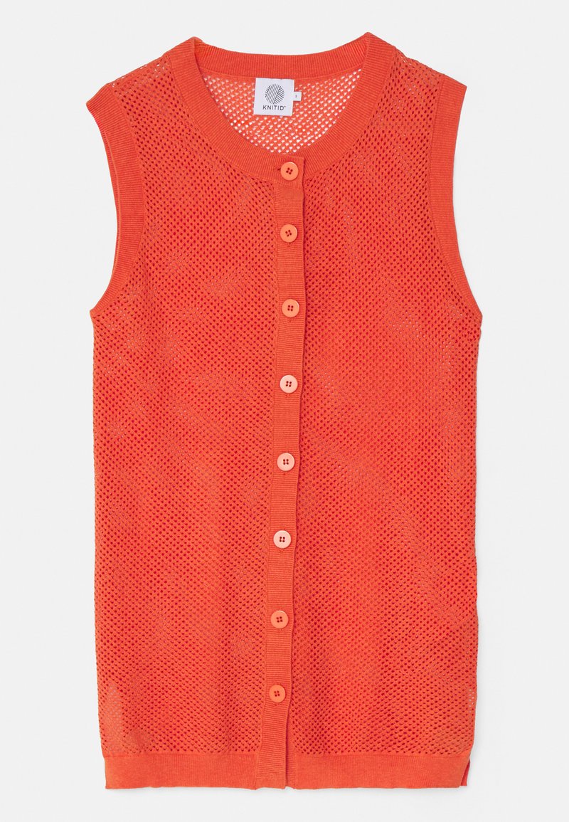 KNITID Vest oranje KNITID Vest oranje