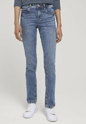 Jeans straight leg - bleached denim
