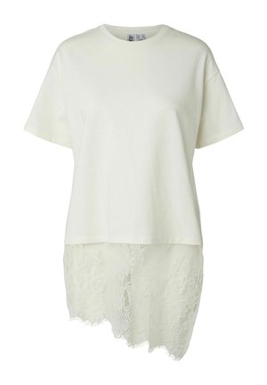 Pieces, T-shirt imprimé - cloud dancer