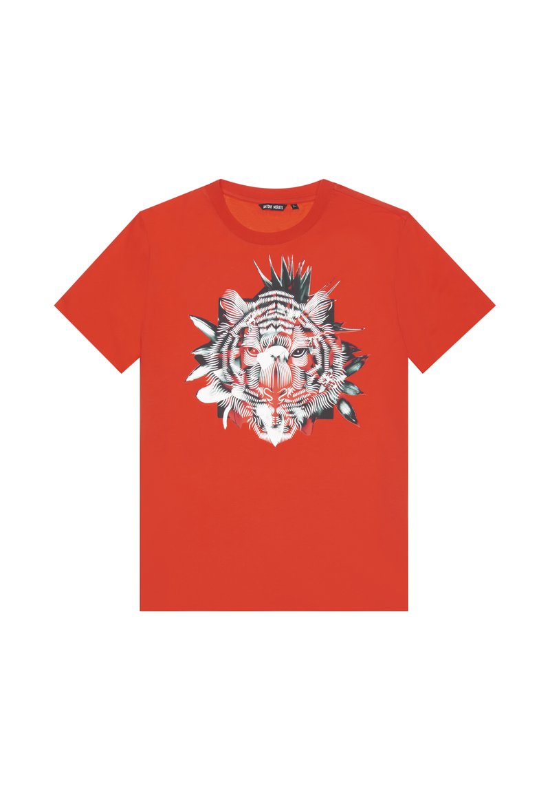 Antony Morato SLIM FIT WITH PHOTOGRAPHIC  - Camiseta estampada - poppy red