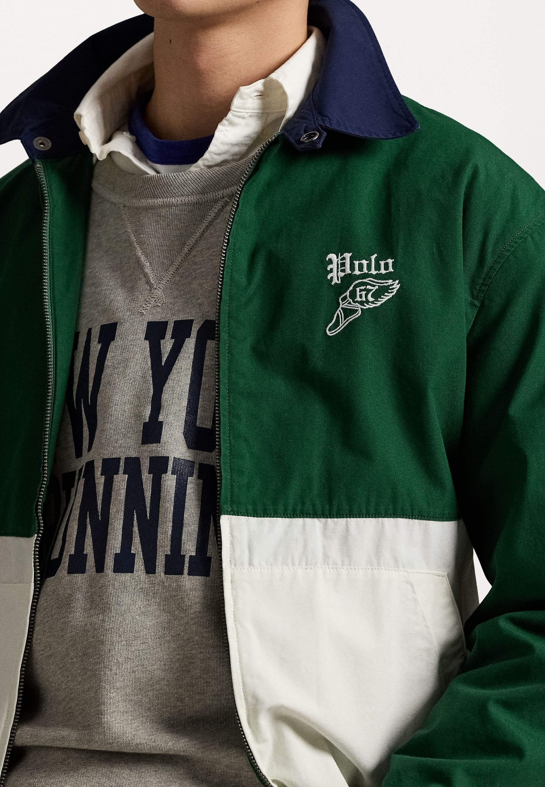 Polo Ralph Lauren THE BAYPORT COLOR-BLOCKED POPLIN JACKET