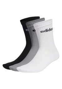 CREW CUSHIONED 3 PACK UNISEX - Sportsokken - medium grey heather white black