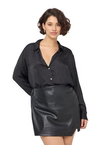 Terranova CAMICIA IN RASO - Camicia - nero