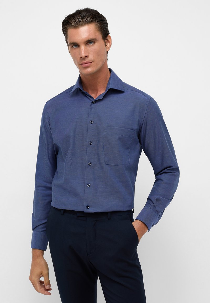 Eterna STRUKTURHEMD COMFORT FIT - Skjorter - blau