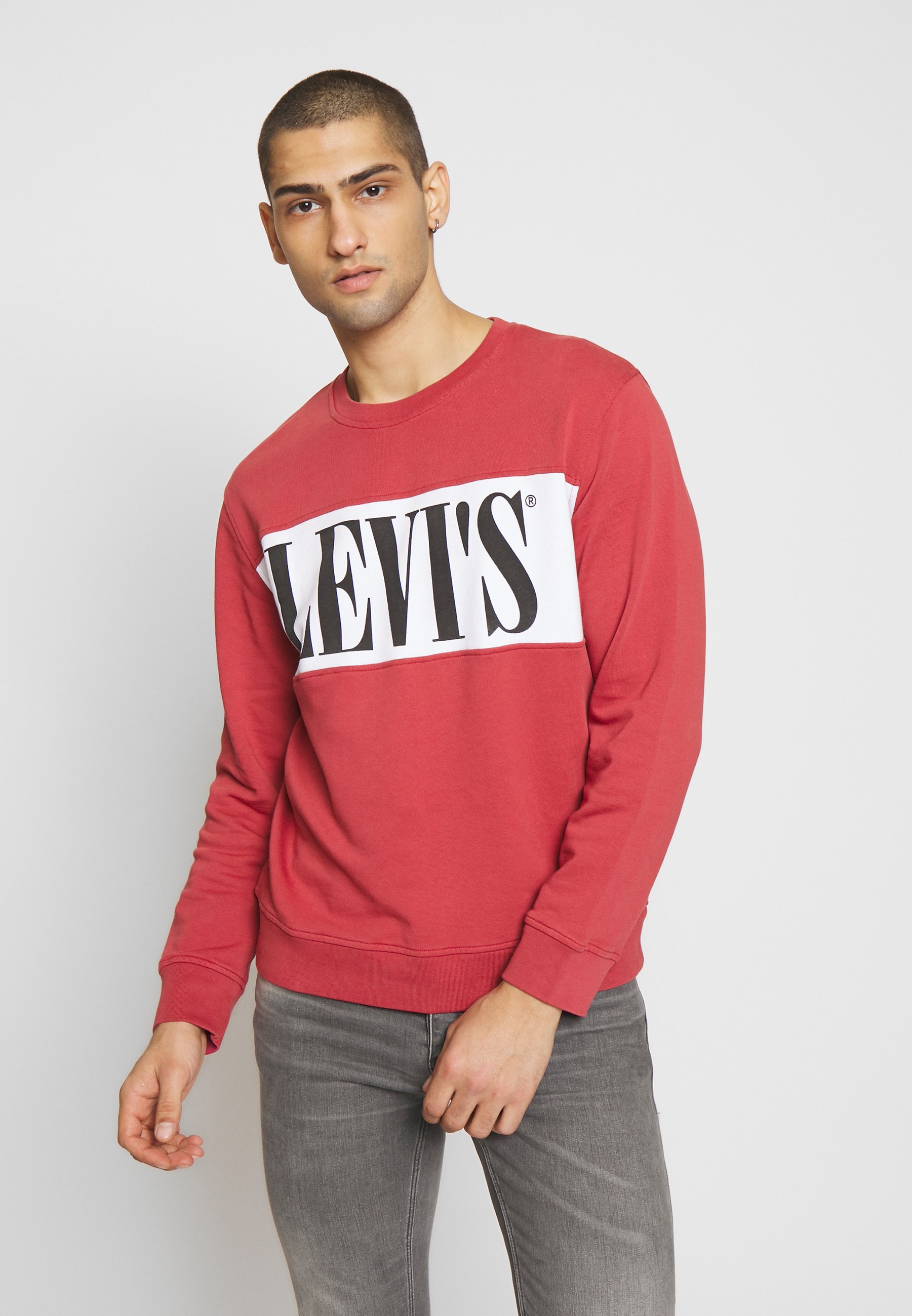 half blue half red moletom com capuz