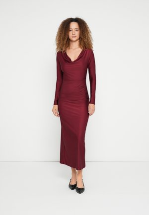 WENDY COWL NECK LONG SLEEVE - Ένδυση για ειδικές περιστάσεις - wine
