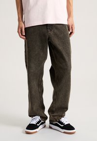Vans DRILL CHORE CARPENTER ACID WASH  - Straight leg jeans - olive