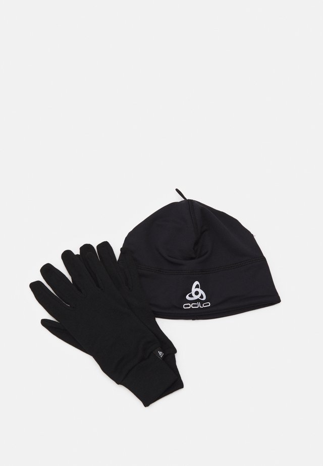 KIDS HAT GLOVES SET UNISEX - Mütze - black