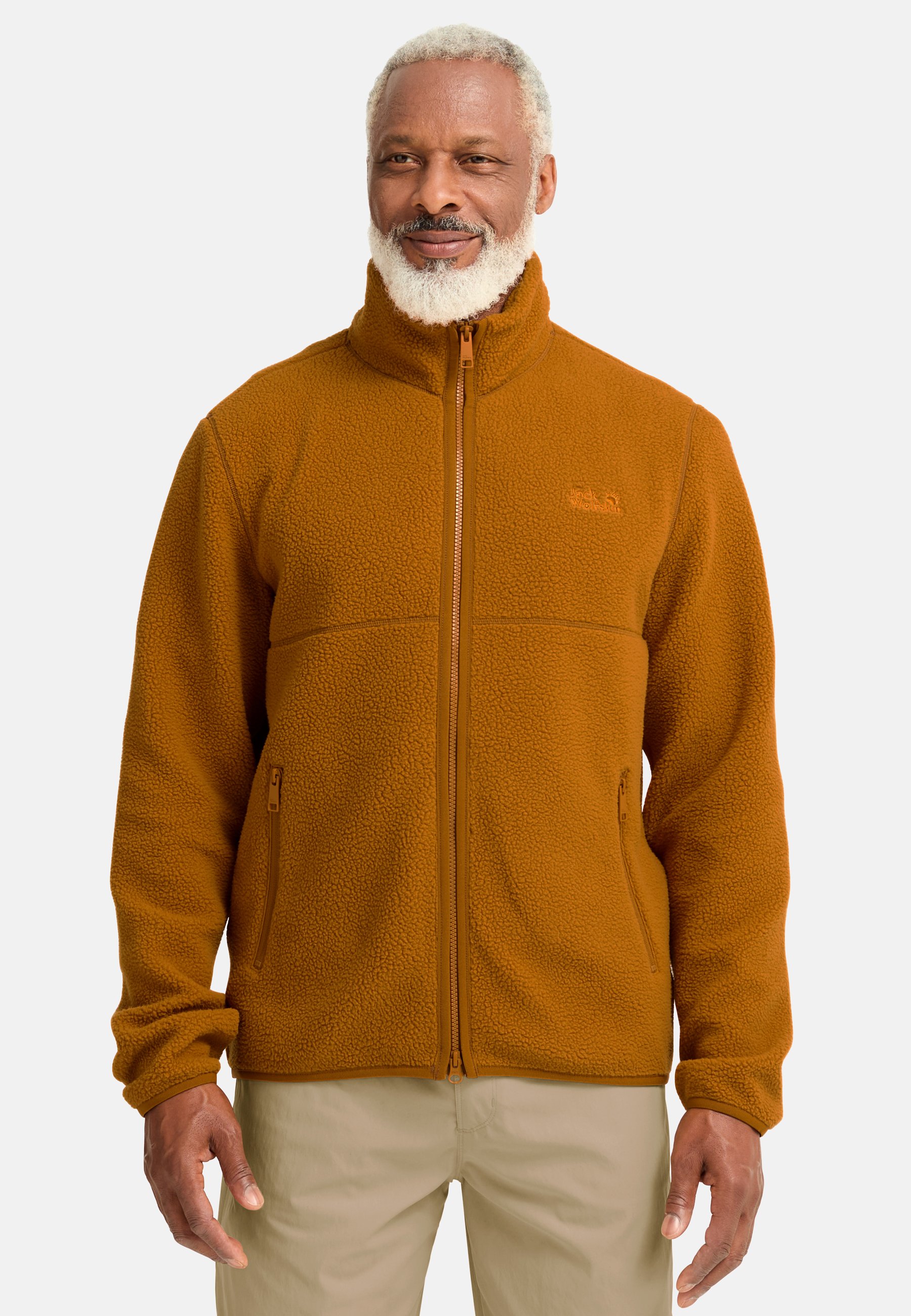 Jack Wolfskin LITE CURL FZ M - Fleece jacket - autumn leaves/brown