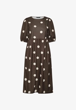 Yours Clothing, PLUS SIZE MAXI DRESSES - Jerseyjurk - chocolate