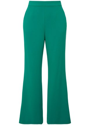 Ulla Popken WEITES GERADES ELASTIKBUND - Stoffhose - green