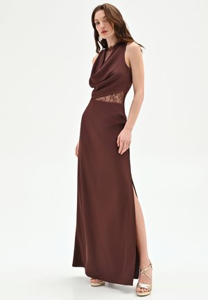 Robe Sans Manches Rinascimento - Taille 40 - Gris Noir Satin - Occasion Très Bon état