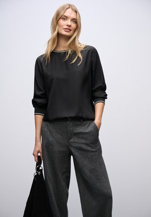 MIT TAPE DETAILS - Blouse - schwarz
