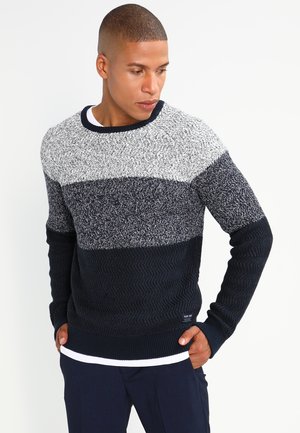 Jumper - mottled dark blue