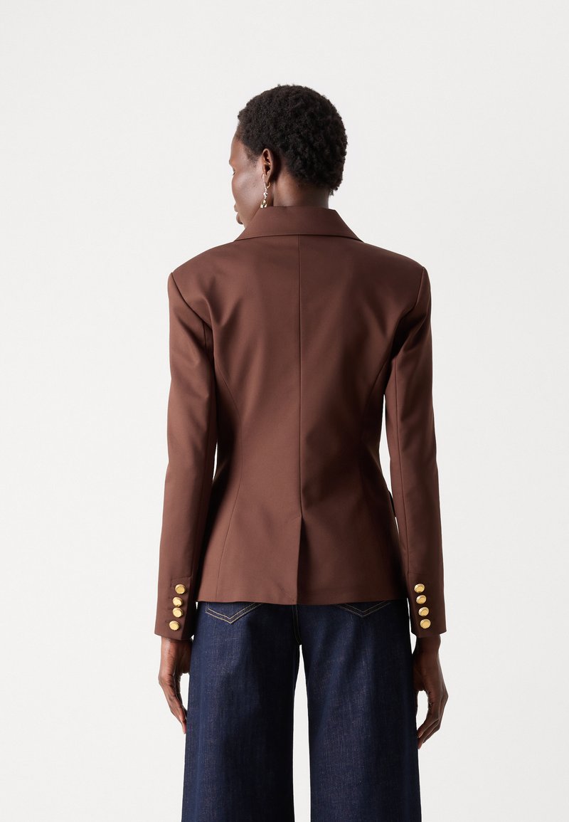 Blazer marron oversize à chevrons - Cozette Lille