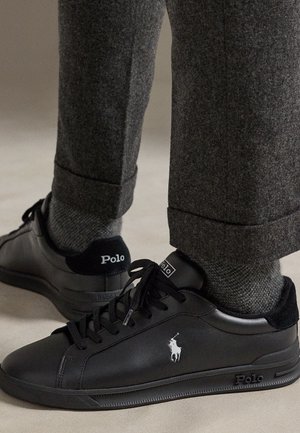 Polo Ralph Lauren BEDFORD LEATHER SUEDE SNEAKER UNISEX - Αθλητικά παπούτσια - black/soft grey