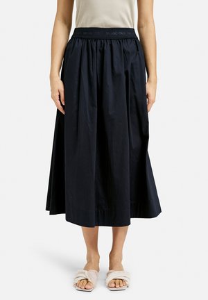MILANO ITALY MIDI MIT ELASTIKBUND - A-Linien-Rock - navy