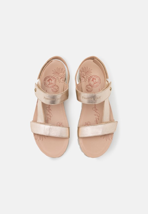 SELMA SHINE - Platform sandals - gold3