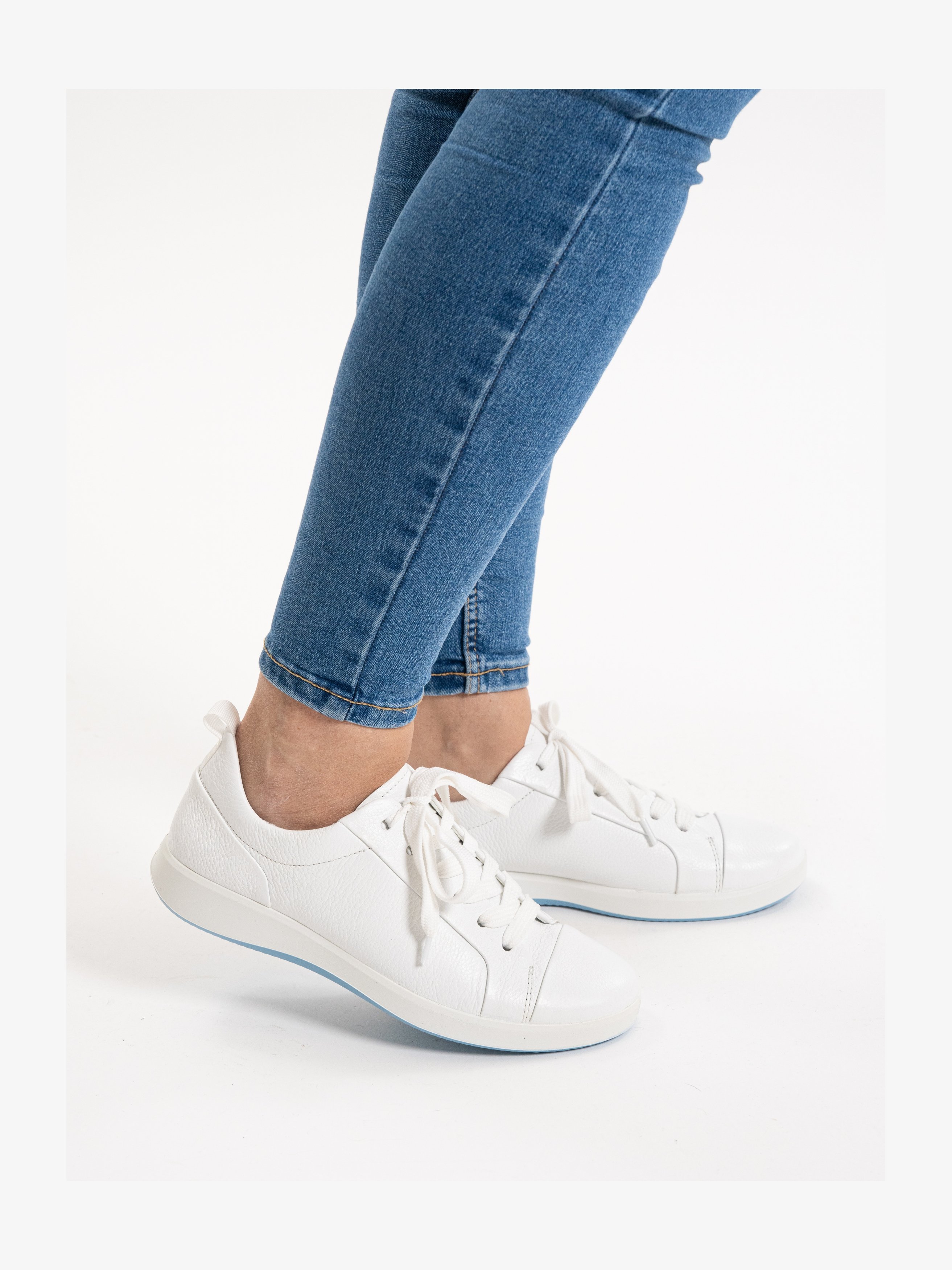 ARA Roma – Sneaker Donna In Pelle Liscia Con Suola A Cuneo – Comode Con Chiusura A Cerniera E Allacciatura – Fodera In Bambù