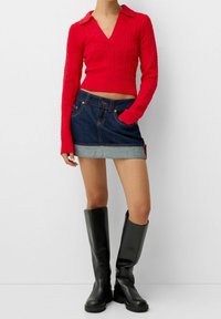 Bershka Maglione - red