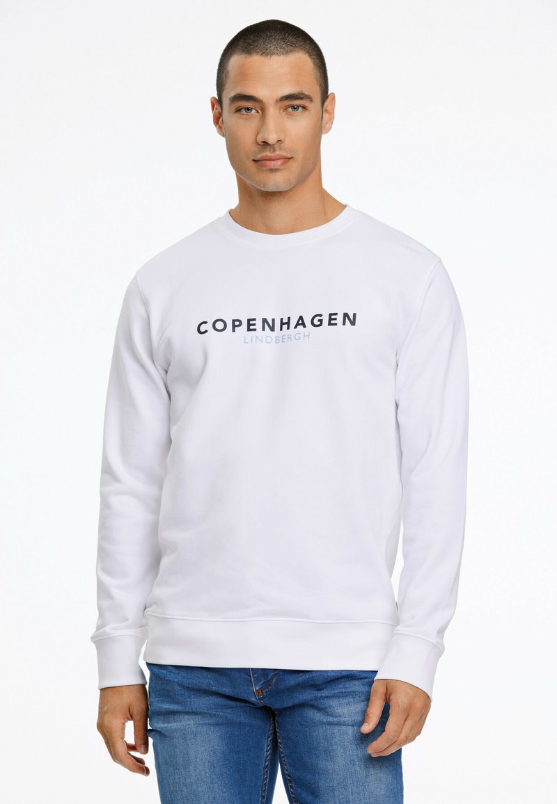 Lindbergh O-NECK - Felpa - white