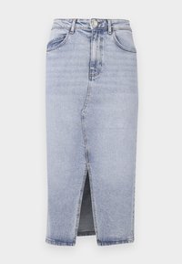 VMNATALIE MIDI NOOS - Pouzdrová sukně - light blue denim