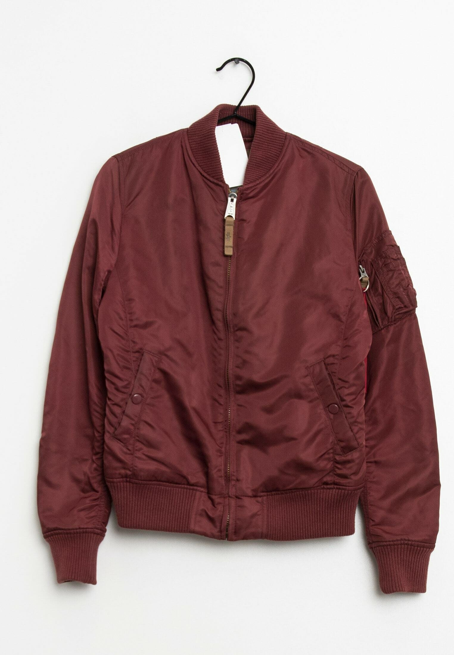 bomber jacket wine red