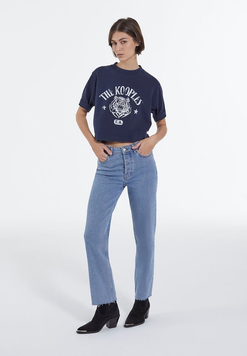Damen Kleider | The Kooples TIGRE TEE T-Shirt print navy/blau - ZJ80218 Damen Kleider | The Kooples TIGRE TEE T-Shirt print navy/blau - ZJ80218