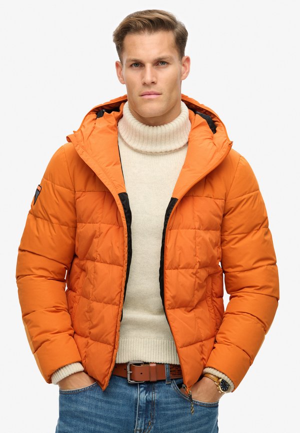 EXPEDITION HOODED PUFFER - Winterjacke - marmalade orange