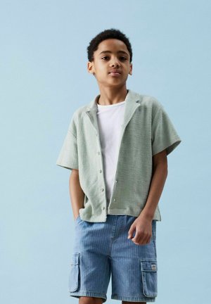 Pluus - aqua gray