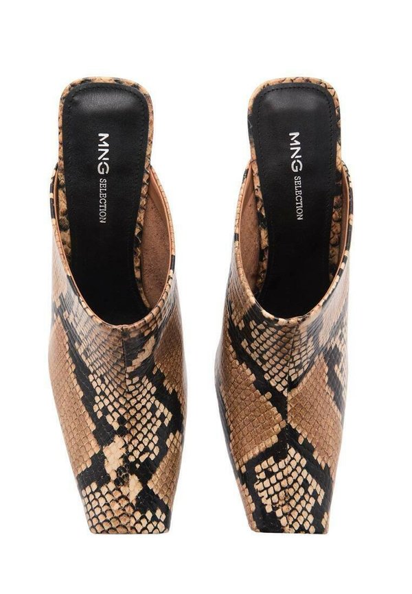 Heeled mules - open beige3