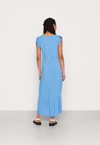 b.young FRILL DRESS - Nappali ruha - ultramarine