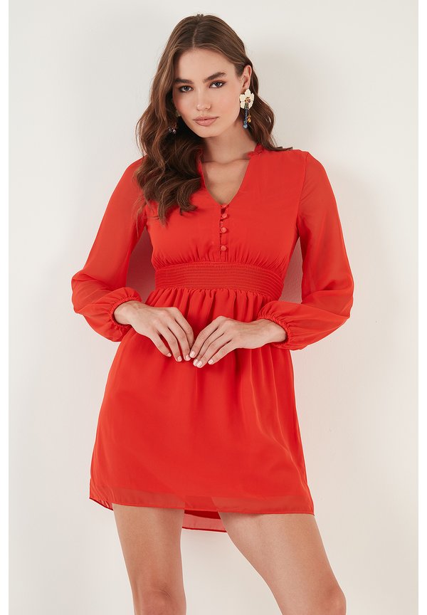 REGULAR FIT - Freizeitkleid - orange