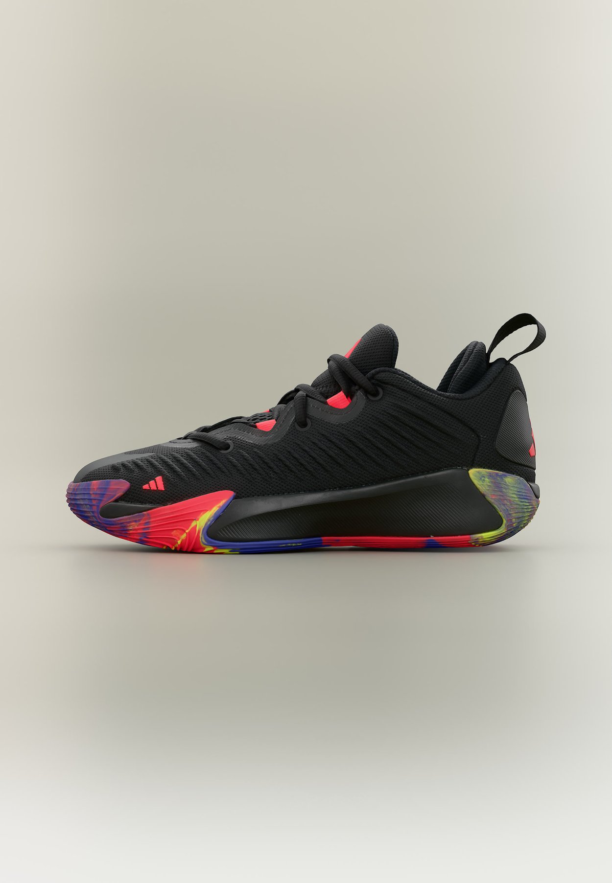 adidas INITIATION UNISEX - Basketball shoes - core black/lucid red/solar purple