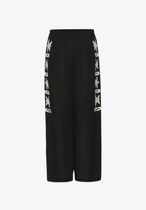 Cream, CRALLIE - Trousers - pitch black