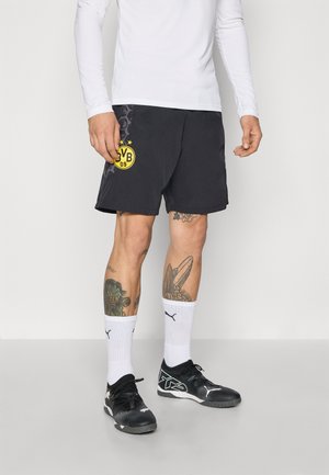 KIDSUPER BVB TRAVEL SHORT - Sporto klubų atributika - black/faster yellow