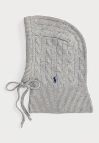 CABLE WOOL CASHMERE HOODED SNOOD - Čepice - soft grey heather