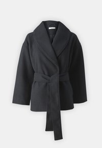 SHAWL COLLAR COAT - Klasičan kaput - black