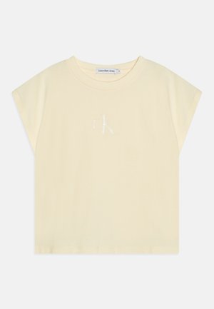 Calvin Klein Jeans IRIDESCENT LOGO TANK - Top - papyrus