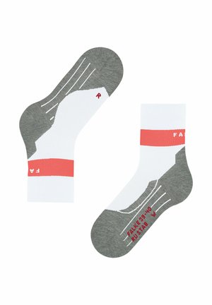 RU COMPRESSION STABILIZING RUNNING LIGHT CUSHIONING - Sportsokken - white
