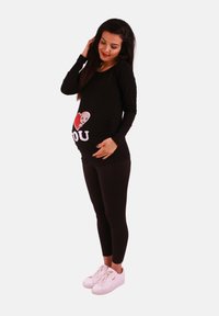 M.M.C. I LOVE YOU - Langarmshirt - schwarz