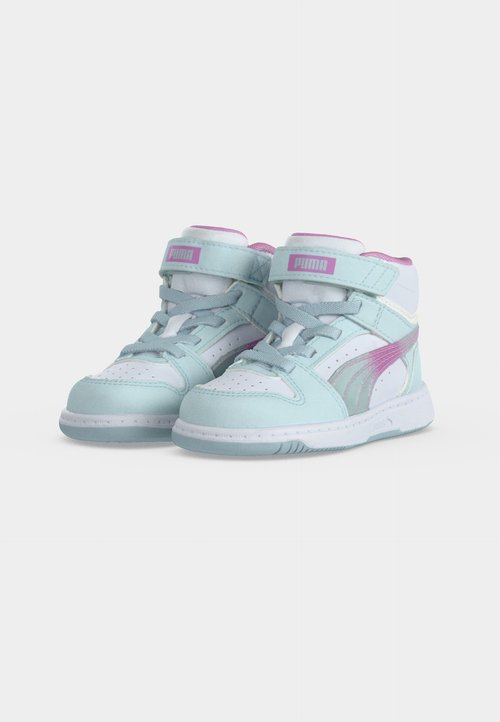 PUMA REBOUND SLAM MID FADED GLOW UNISEX - High-top trainers - aqua glow/mauve glow/white — photo 3