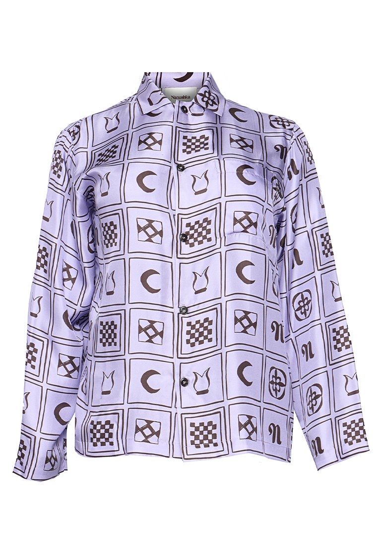 Nanushka Overhemdblouse lila