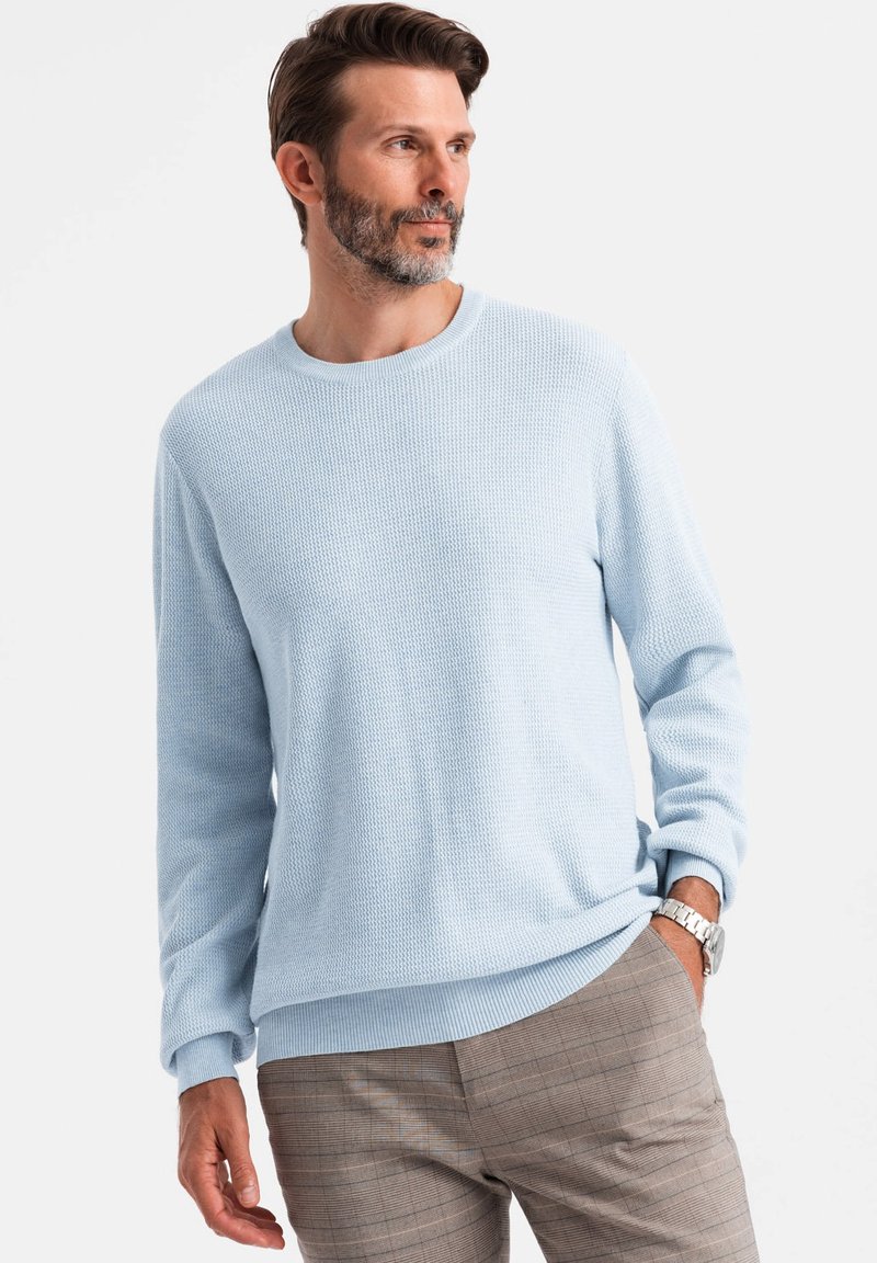 Ombre Strickpullover - light blue
