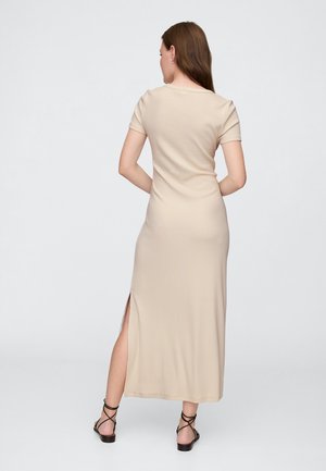 MAXI DRESS - Džersio suknelė - sand