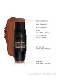 NUDESTIX NUDIES ALL OVER FACE MATTE BRONZE - Colorete - deep maple, eh