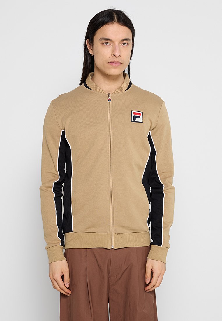 Fila Sweater met rits lichtbruin