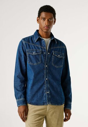 Hemd - used oxford blue