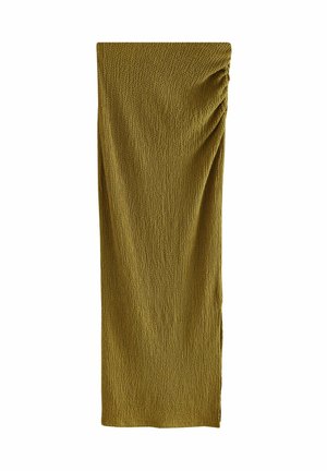 TEXTURE - Jupe longue - olive green